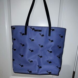 Kate Spade Purple Whale Print Tote
